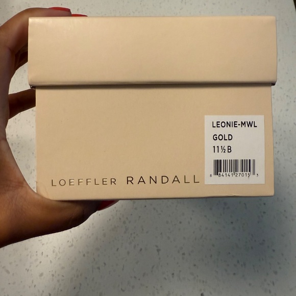 NWOT Loeffler Gold Woven Mary Jane Flats - Picture 2 of 6